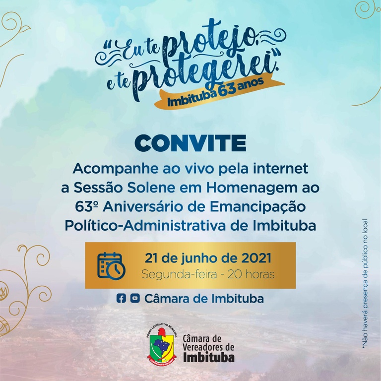 NOTA - ADIAMENTO DA SESSÃO SOLENE DE EMANCIPAÇÃO POLÍTICA